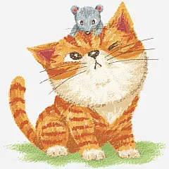 创意手绘猫和老鼠免抠素材_新图网 https://ixintu.com 创意 猫 老鼠