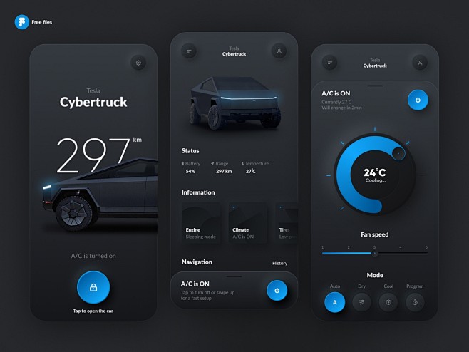 Tesla Smart App skeu...