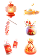 除夕&春节卡通3D亚克力春节装饰元素