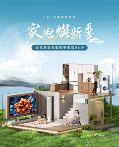哩吖King采集到B.电器海报