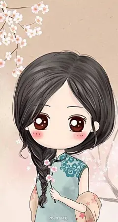 Q版古风人物插画 萌萌古风，玲珑可人，可爱的别具一格