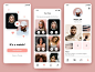 约会iOS应用-Stepan Dihich的Dribbble上的UIGiants的“匹配，点赞和个人资料”屏幕