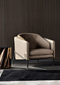 Armchair FIL NOIR | Armchair by Minotti@北坤人素材