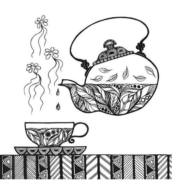 黑白稿 花纹 图案 装饰画