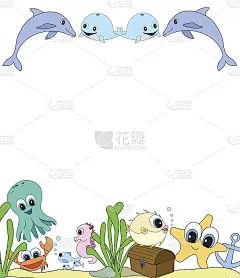 游泳海洋生物学校或俱乐部的海报