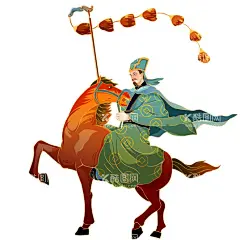 张骞  - 源文件下载【酷图网】一带一路,张骞,出使西域,插画,张骞出塞,西域
