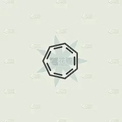 浅绿色背景与几何设计的壁纸