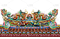 亭台楼阁,中国龙,远古的,洞,宫殿,雕塑,雕像,宏伟,寺庙,动物主题