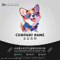 宠物店LOGO小狗卡通可爱