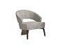 Fabric armchair with armrests JOHN by Reiggi