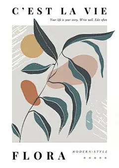 图源免费EPS |现代波西米亚风格的现代 A4 海报手绘