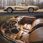 • Gold on Gold • 1962 Chevrolet Corvette Styling Car |