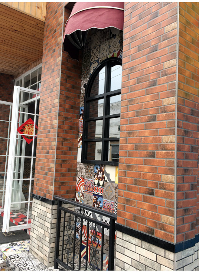 复古瓷砖别墅外墙砖文化石300x600电视背景墙仿古砖阳台庭院墙砖淘宝