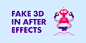 AE Tutorial - Fake 3D : In this tutorial you'll learn how to animate a full 360 spin only with shape layers and without any plugins.