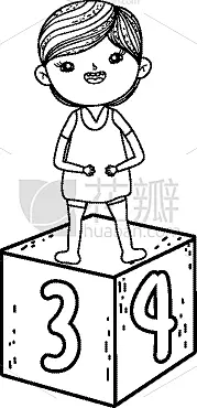 男孩,积木,可爱的,创造力,季节,太空,图像,小的,度假,教育