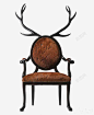 鹿头创意靠背椅高清素材 png 页面网页 平面电商 创意素材 png素材