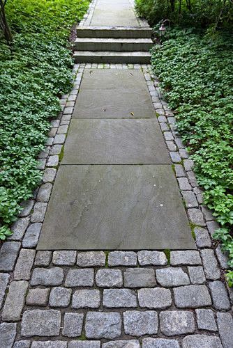 paving and pachysand...