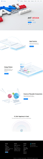 Ant Design Landing Page Example: A UI Design Language