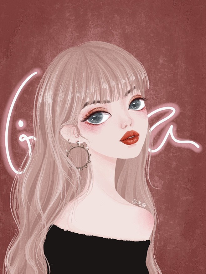 人间芭比_龙歌-LG__插画师作品_涂鸦...