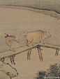                                                                                                                         #山水国画#【 清 萧晨 《杨柳暮归图》 】立轴，绢本设色，67×44cm，北京故宫博物院藏。描绘的是江南新春傍晚的景色。几棵杨柳垂条，掩映着溪桥田野，远处山峦淹没在层层烟霭之中，显得分外俊秀。这里新柳摇春，河边茅舍炊烟袅袅，暮归的牧童正不紧不慢地走在板桥之上。
   