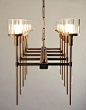 $$$$$******Ventoux glass and oil-rubbed bronze chandelier by Jonathan Browning Studios, can we specify a different drop for the chain dimension?