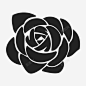 玫瑰花蔷薇图标高清素材 标志 页面网页 平面电商 创意素材 png素材