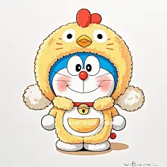 果然百变！！哆啦A梦 十二生肖头像 - 小红书