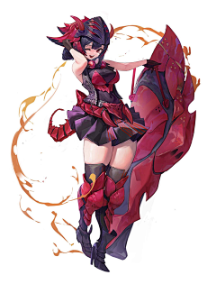 健崽采集到日韩女角色原画
