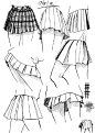 #SAI资源库# 百褶裙的简单画法和参考，多观察不同动态下的褶皱变化，绘制服装更轻松，自己收藏，转需~