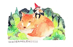 molinta  的插画 送给狐狸精的