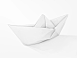 Paddle Logo origami origami boat icon icons identity logo © yoga perdana yp