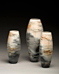 Ceramics by June Ridgway at Studiopottery.co.uk - 2011. Height 260-360mm burnished, saggar fired: @北坤人素材