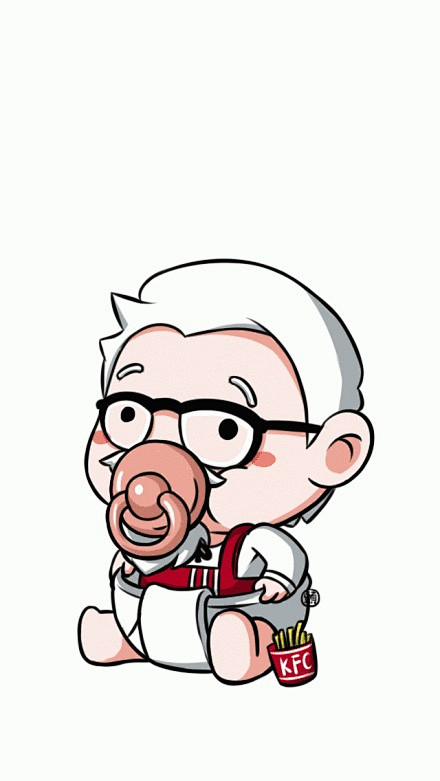 肯德基老爷爷婴儿座壁纸头像