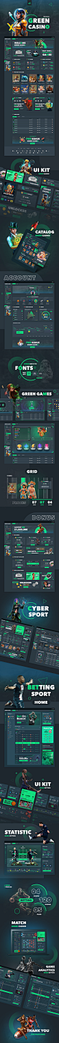 design UI ux portal art betting casino Games