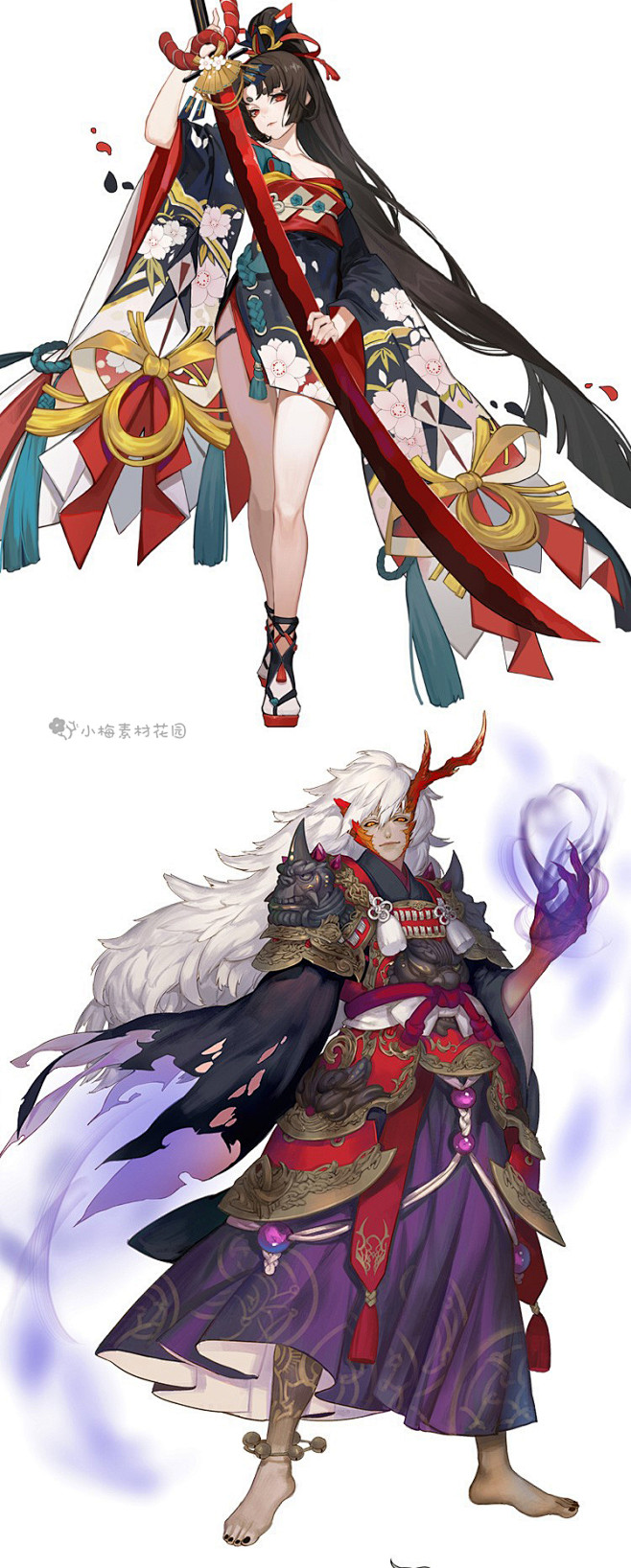 日韩角色 阴阳师 CG合集 线稿原画插画...
