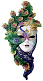 Amazon.com - Lady Peacock Venetian Style Carnival Mask Wall Decor -