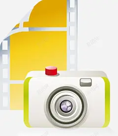 手绘相机交卷图案
