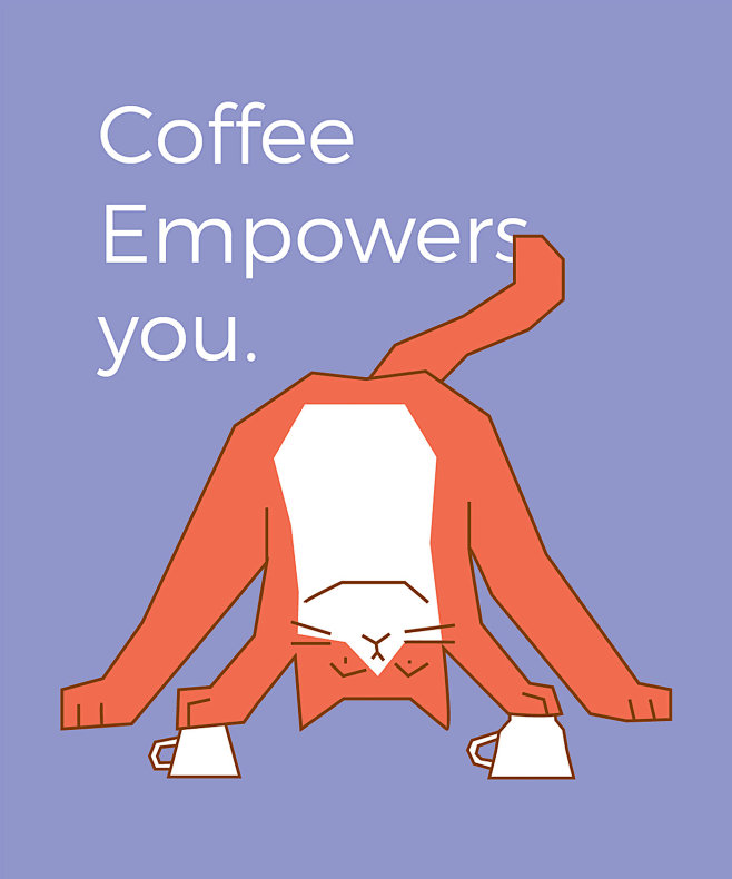 Cat Coffee design gr...