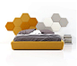 Sancal padded wall panels -  Great headboard concept!