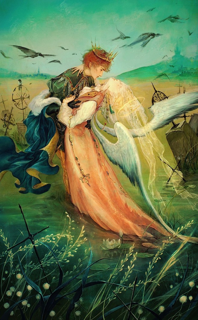随风而逝_群白不白__插画师作品_涂鸦王...