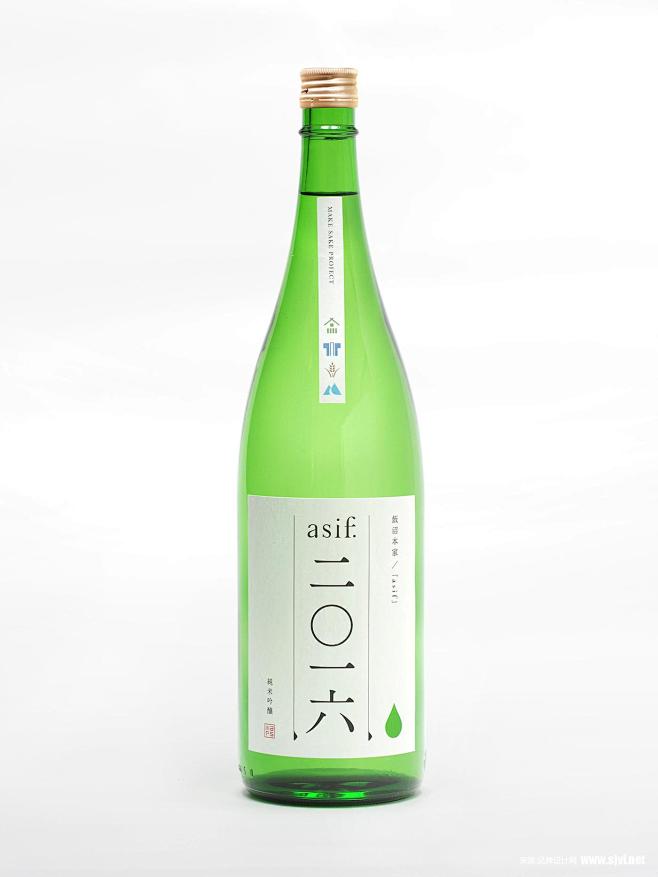 日本酒标签设计/简约酒标设计/米酒包装设...