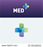 Medicine idea logo vector logo template