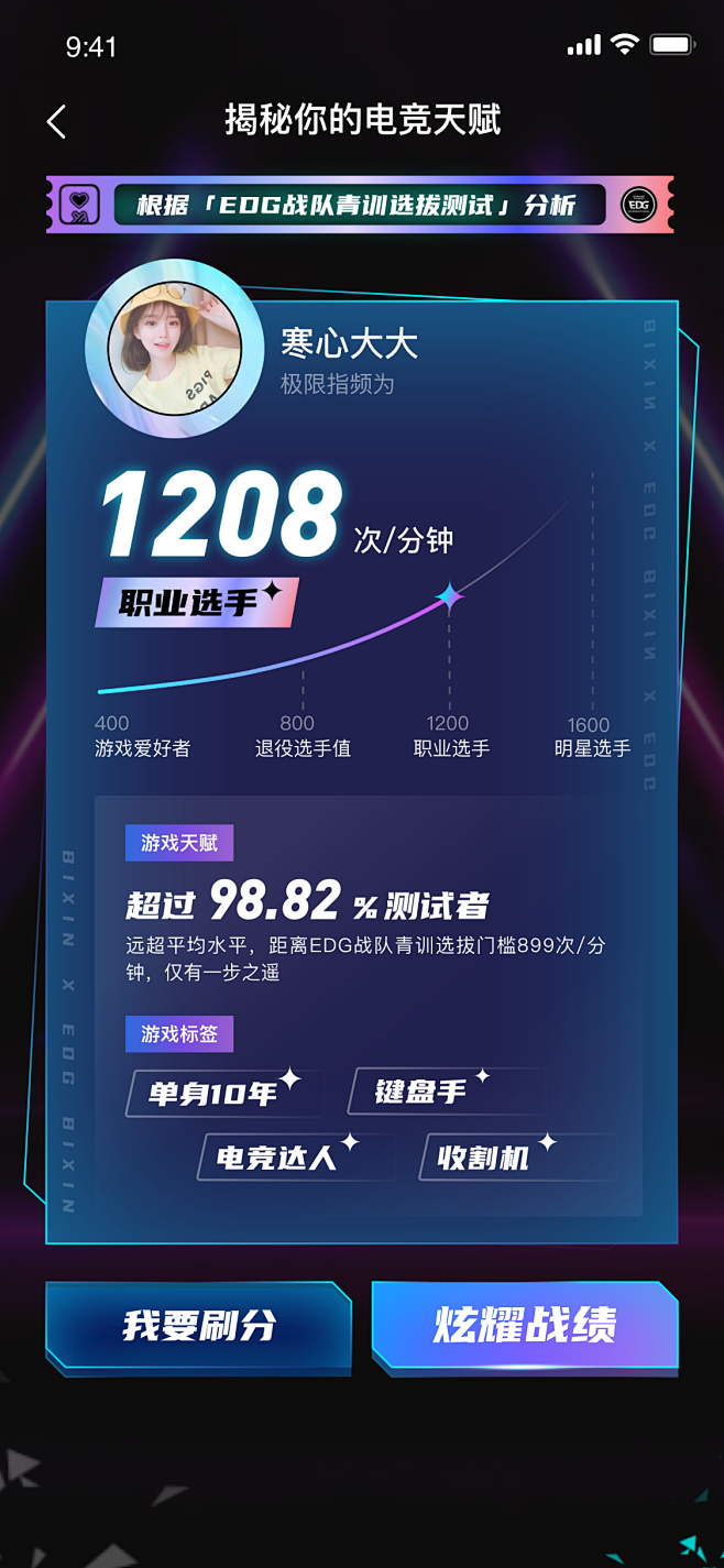EDG 结果页