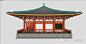 营造技艺 | 唐风建筑-七开间八椽深单檐庑殿（以东大殿为参照）_设计 : 直至今日，回想当时登上台基，大殿郝然展现的场景，鸱甍子仍然心潮澎湃，为此以东大殿为参照，部分做法依据《营造法式》，根据敦煌壁画中唐代建筑的彩绘特征（朱白为主，青绿为辅）进行彩绘涂装，并借鉴敦煌壁画、章怀…