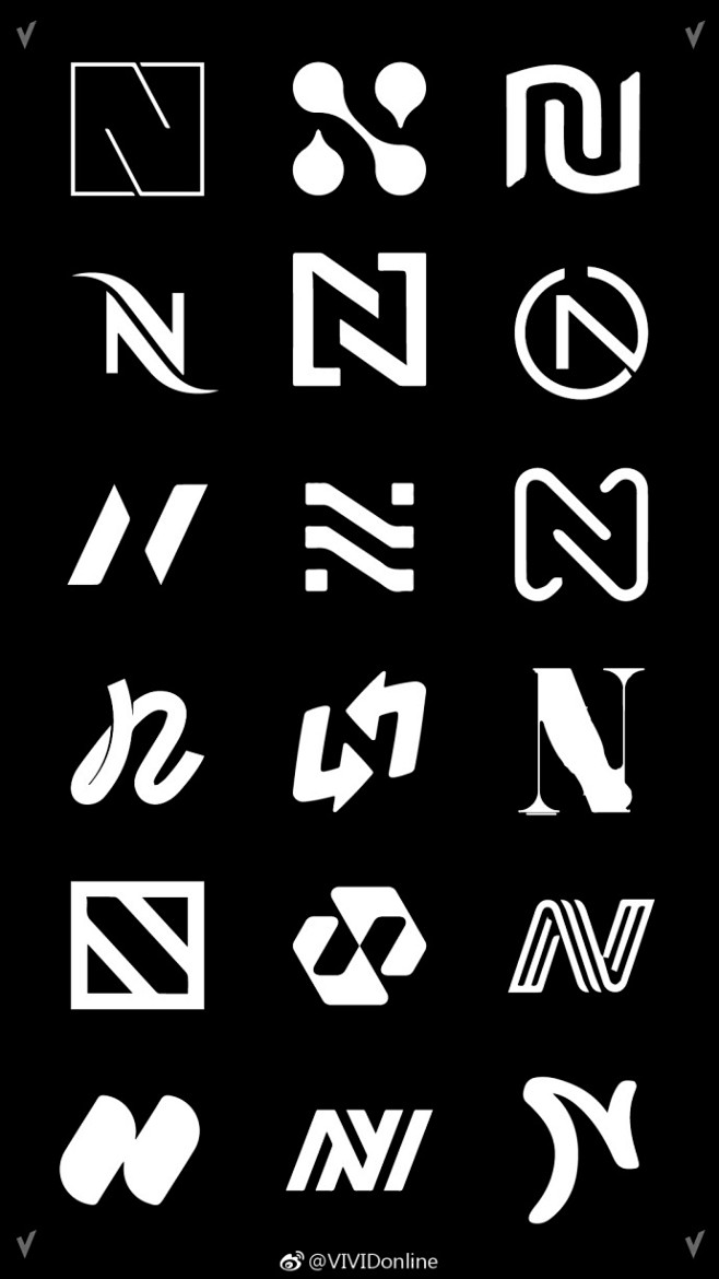 #图形设计# 18个N字母设计