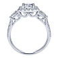 14k White Gold Diamond Halo Engagement Ring | Gabriel & Co NY | ER8849W44JJ