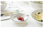 简约风格套装碗盘碟 餐具菜盘子新骨瓷 家用釉下彩日式创意-淘宝网