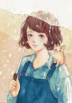 人物插画 - 堆糖，美图壁纸兴趣社区