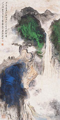 顾晓菀采集到题字国画对比