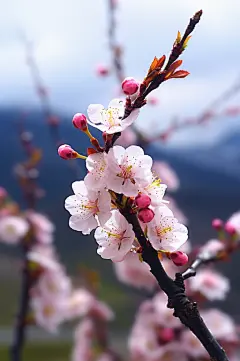 AI数字艺术高清梅花花朵摄影图-众图网